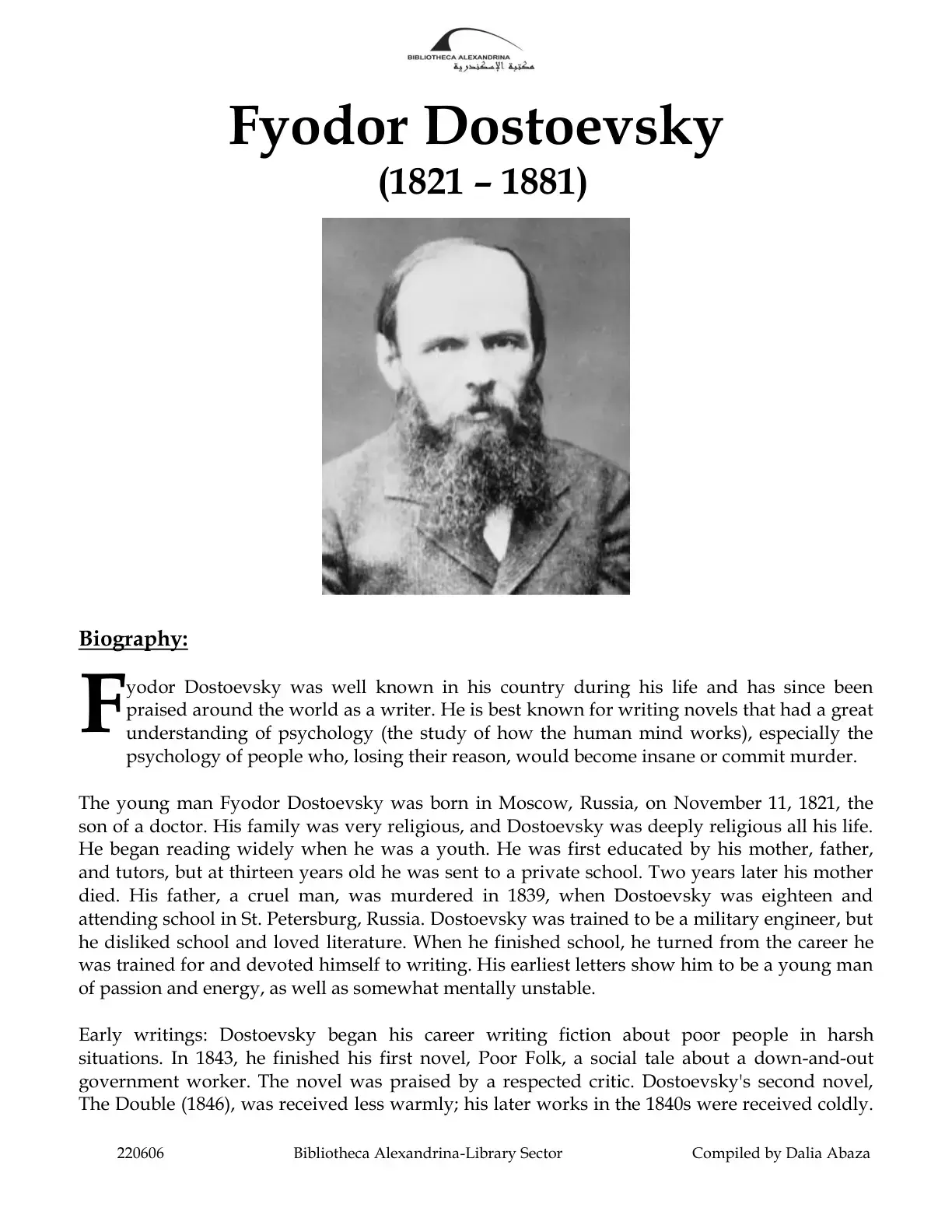 غلاف كتاب Fyodor Dostoevsky