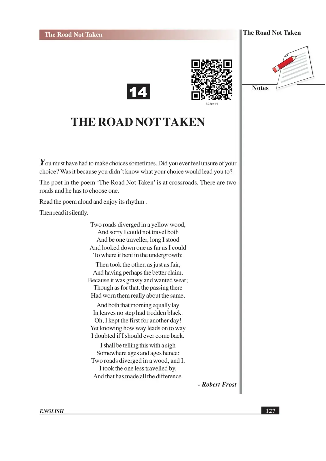 غلاف كتاب The Road Not Taken