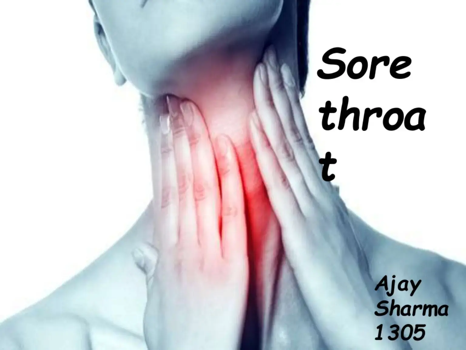 غلاف كتاب Sore throat