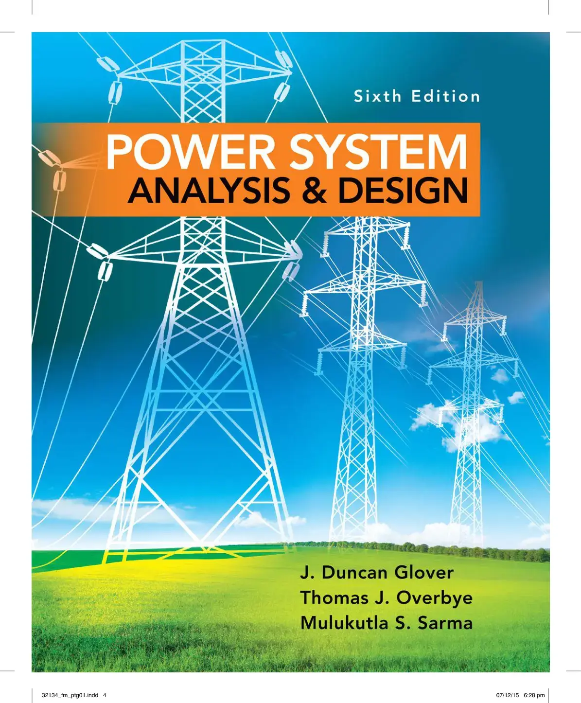 غلاف كتاب POWER SYSTEM ANALYSIS & DESIGN