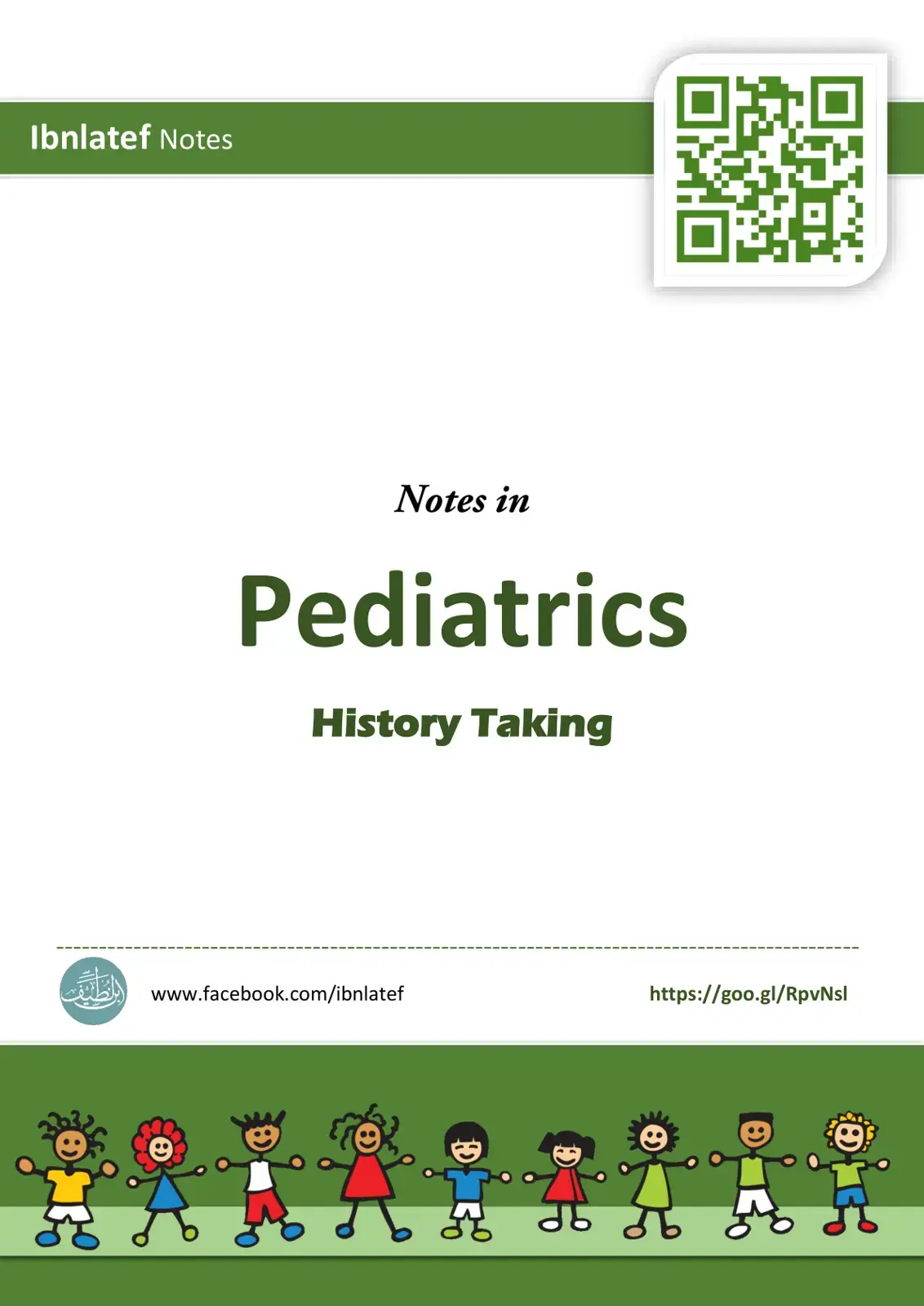غلاف كتاب Notes in Pediatrics History Taking