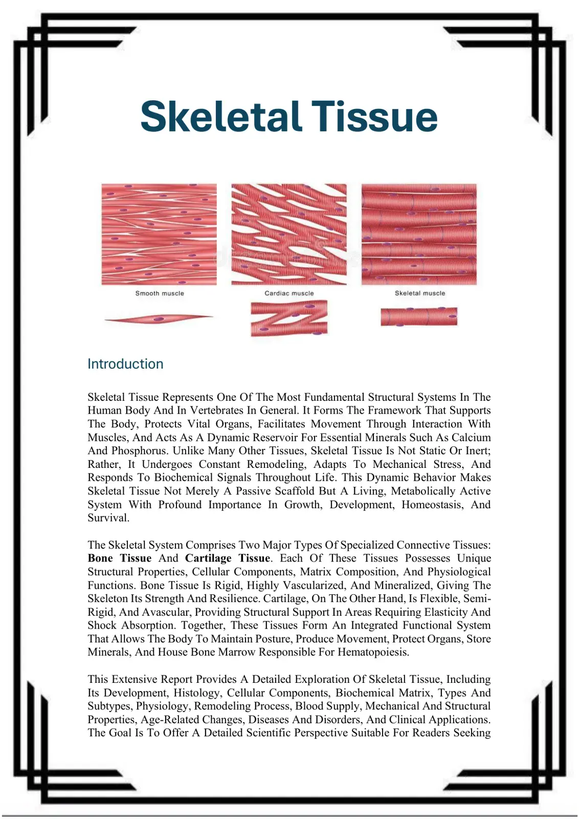 غلاف كتاب Skeletal Tissue