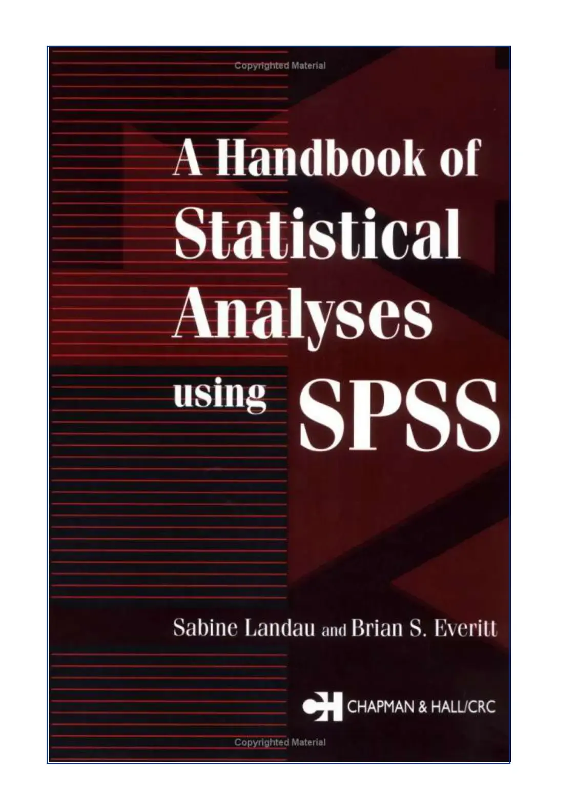 غلاف كتاب A Handbook of Statistical Analyses using SPSS