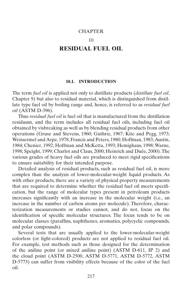 غلاف كتاب RESIDUAL FUEL OIL