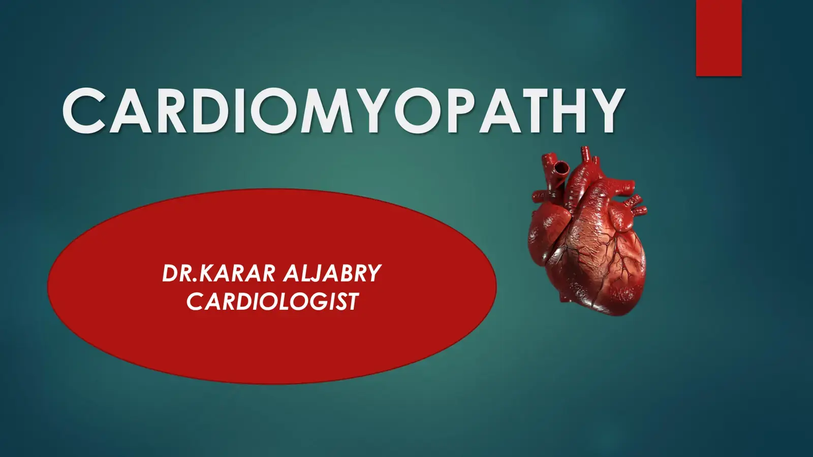 غلاف كتاب CARDIOMYOPATHY