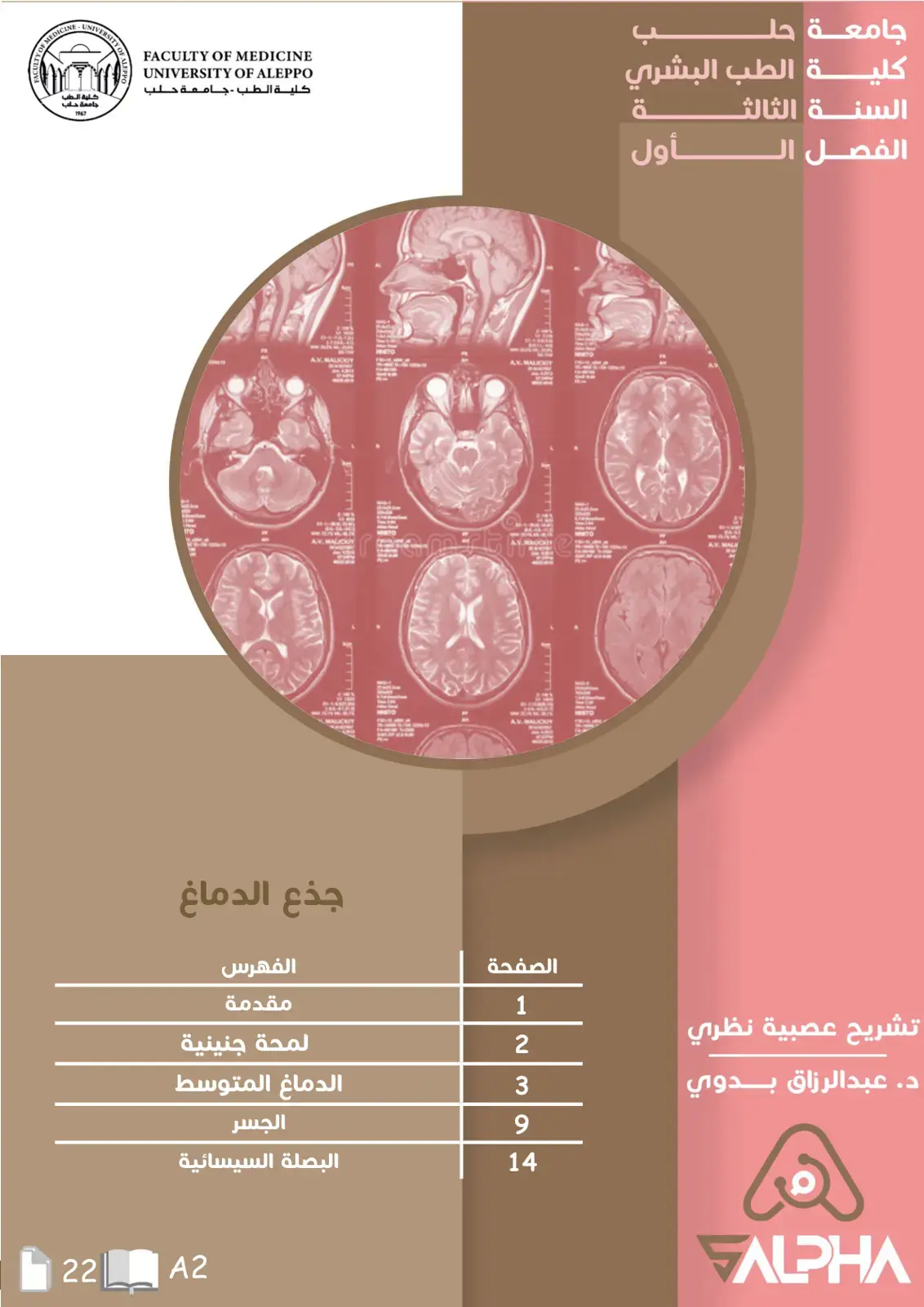 غلاف كتاب جذع الدماغ