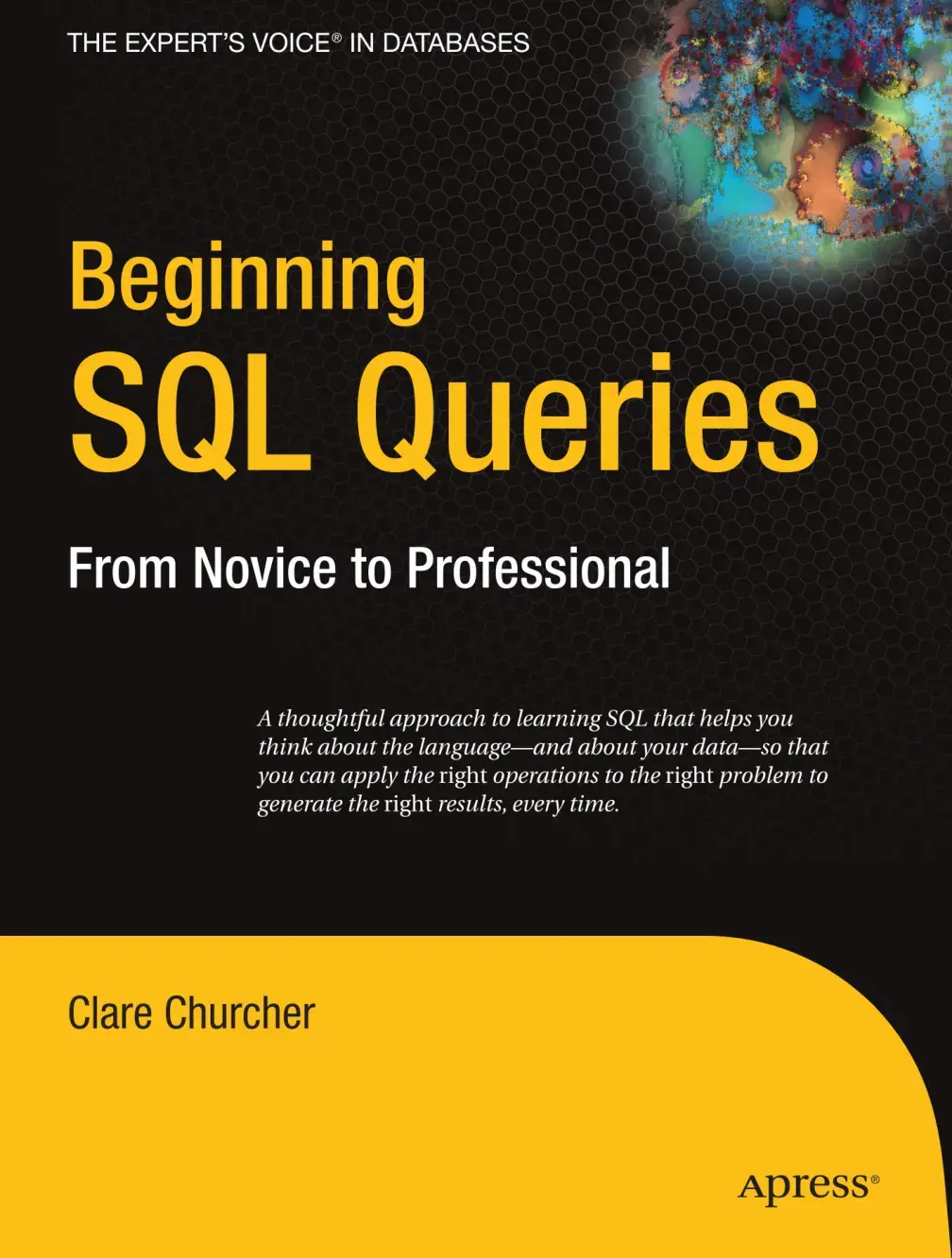 غلاف كتاب Beginning SQL Queries: From Novice to Professional