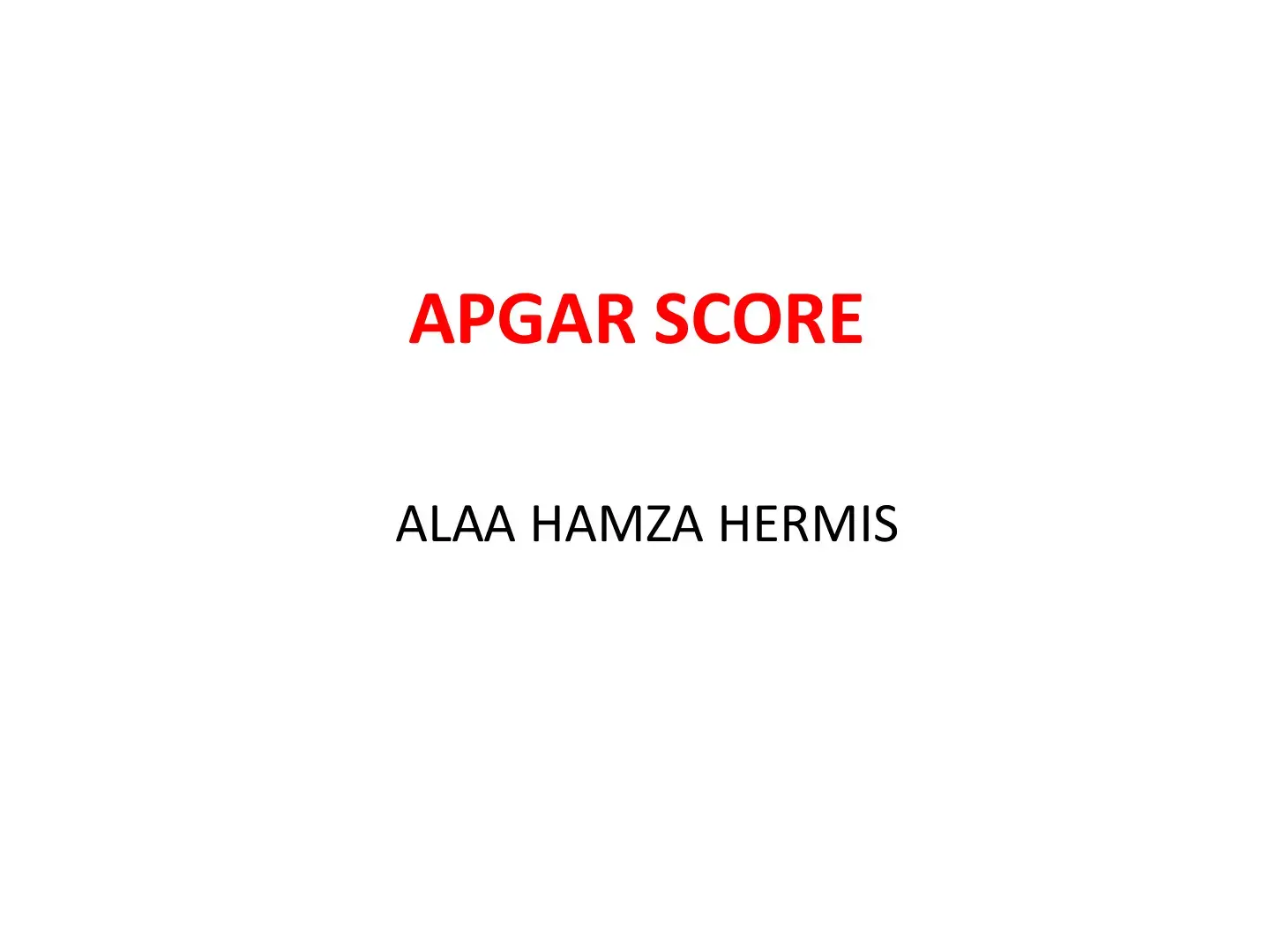 غلاف كتاب APGAR Score