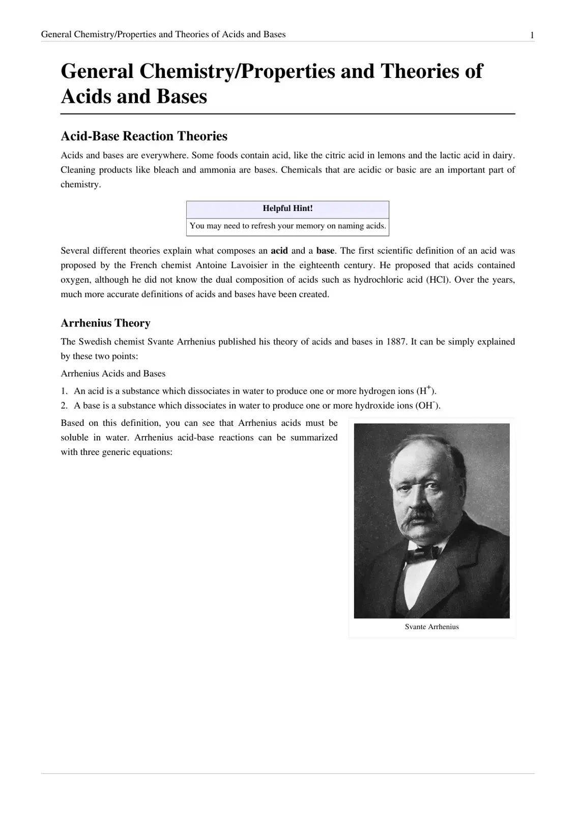 غلاف كتاب General Chemistry: Properties and Theories of Acids and Bases