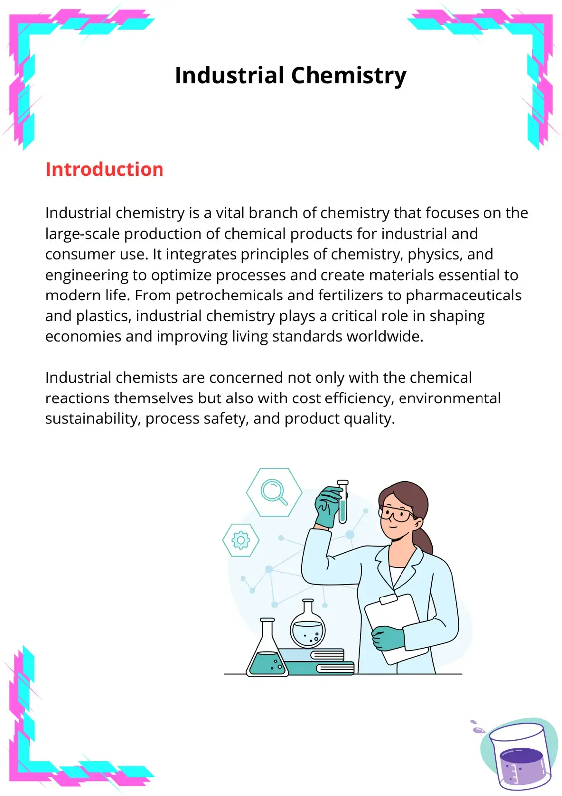غلاف كتاب Industrial Chemistry