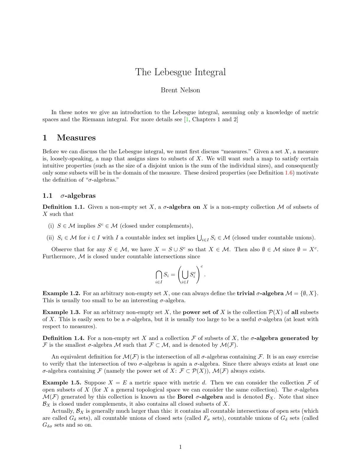 غلاف كتاب The Lebesgue Integral