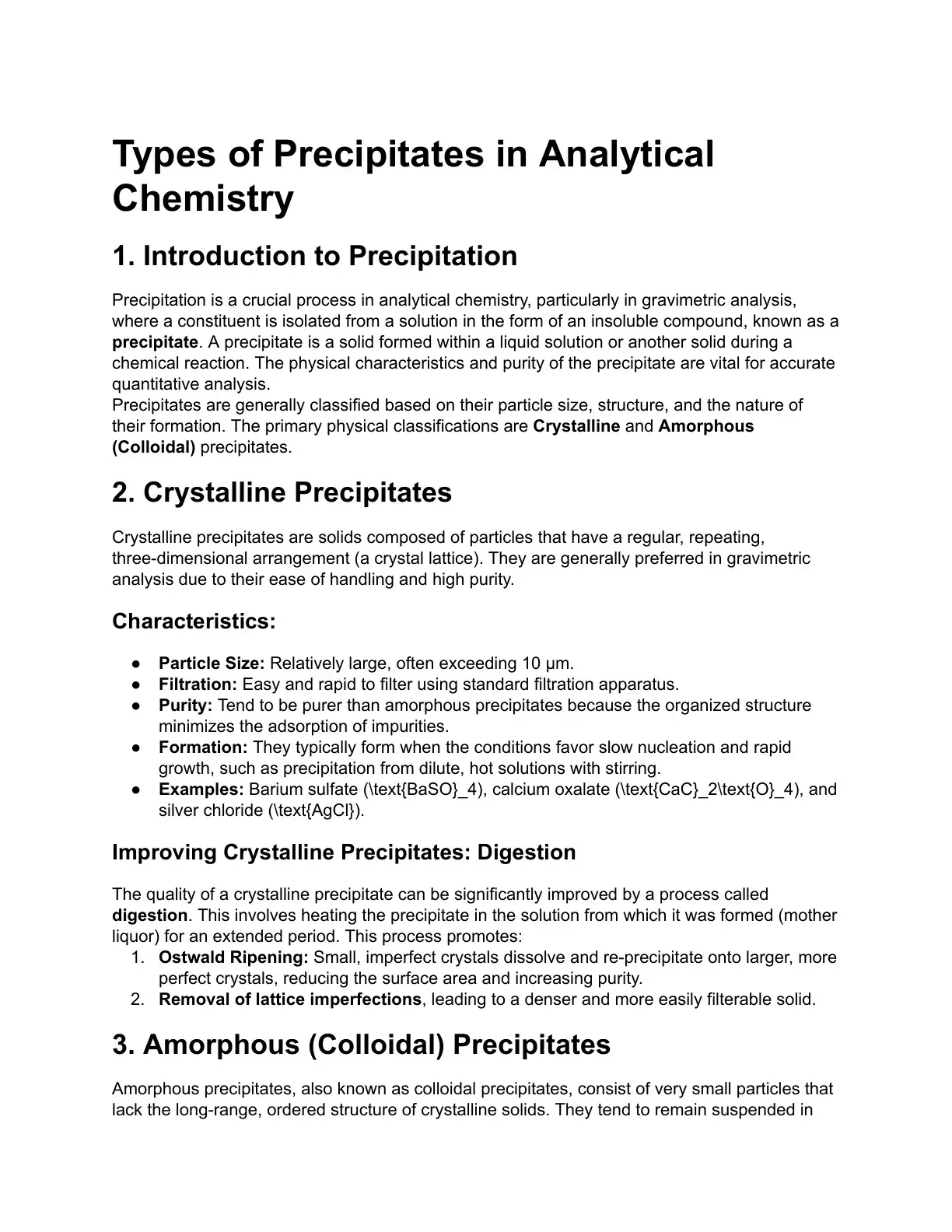 غلاف كتاب Types of Precipitates in Analytical Chemistry