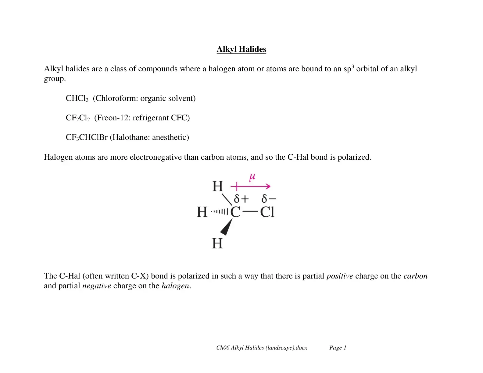 غلاف كتاب Alkyl Halides