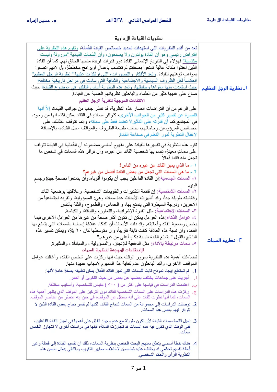 غلاف كتاب نظريات القيادة الإدارية
