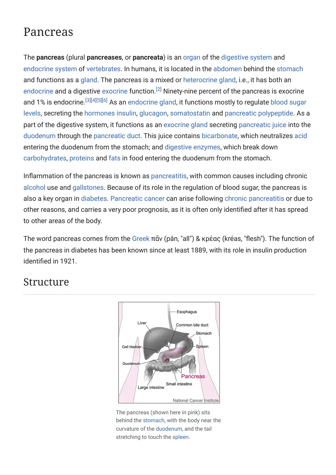 غلاف كتاب Pancreas