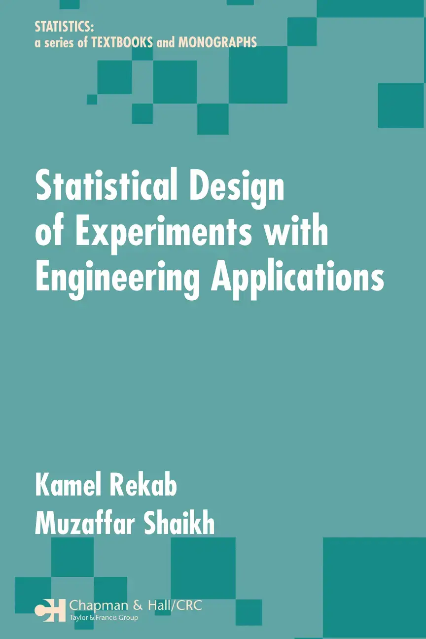 غلاف كتاب Statistical Design of Experiments with Engineering Applications