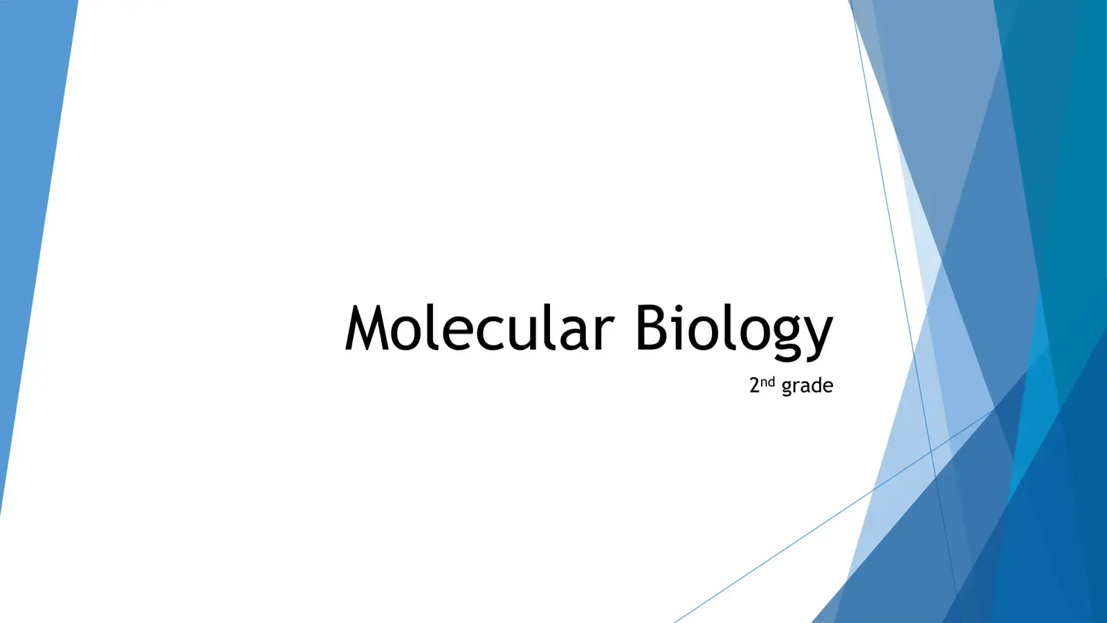 غلاف كتاب Molecular Biology