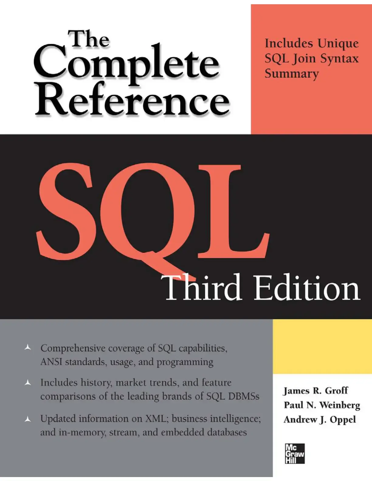 غلاف كتاب The Complete Reference SQL - Third Edition