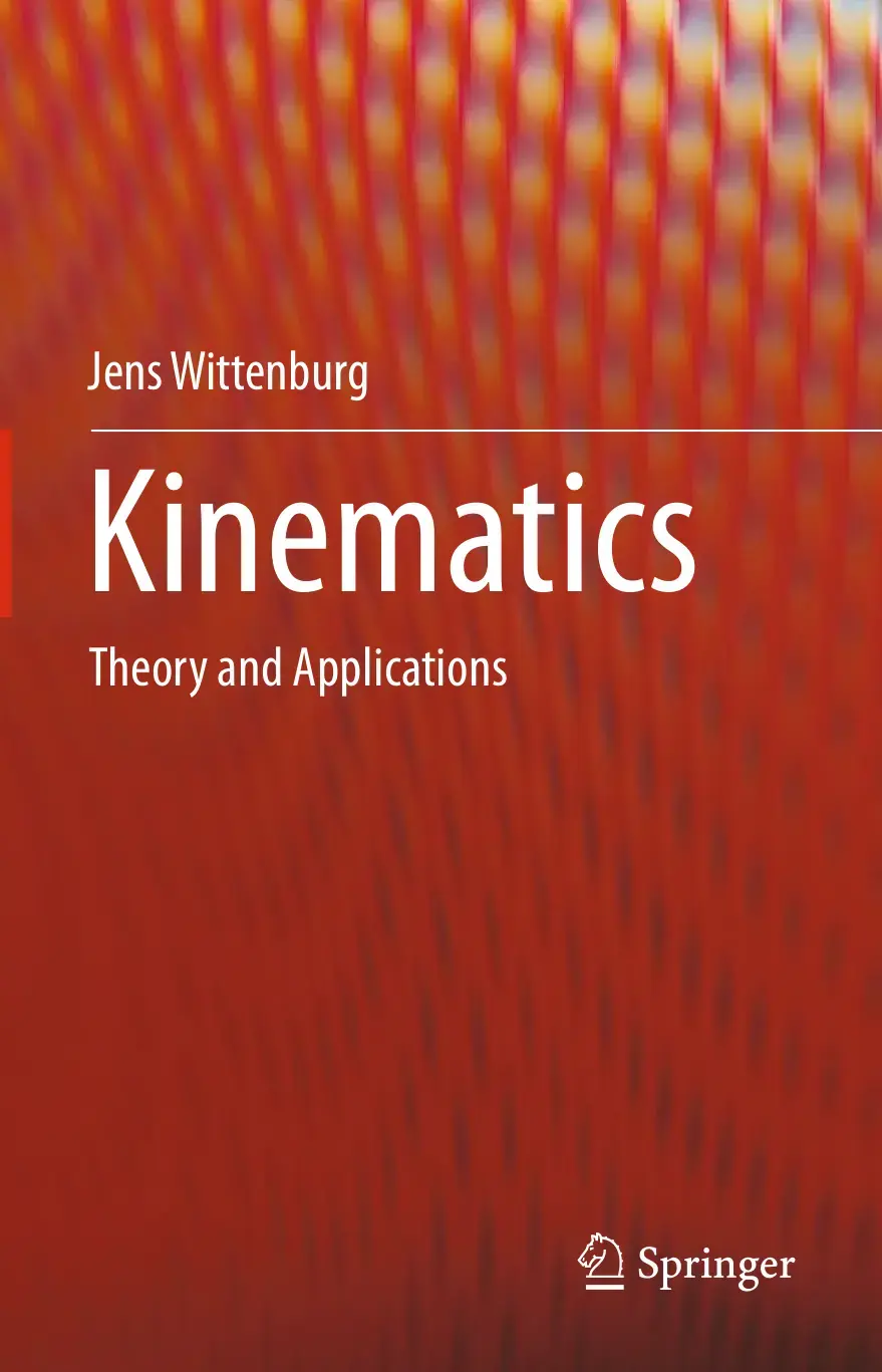 غلاف كتاب Kinematics Theory and Applications