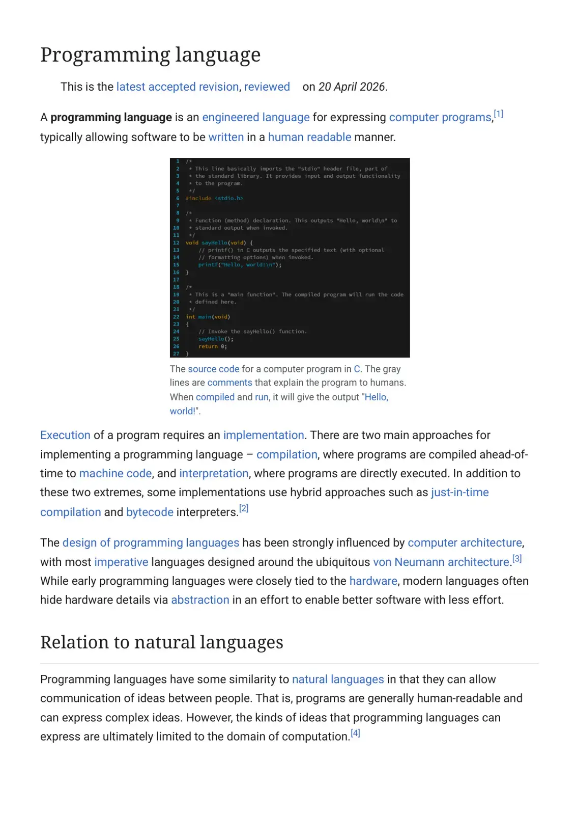 غلاف كتاب Programming language