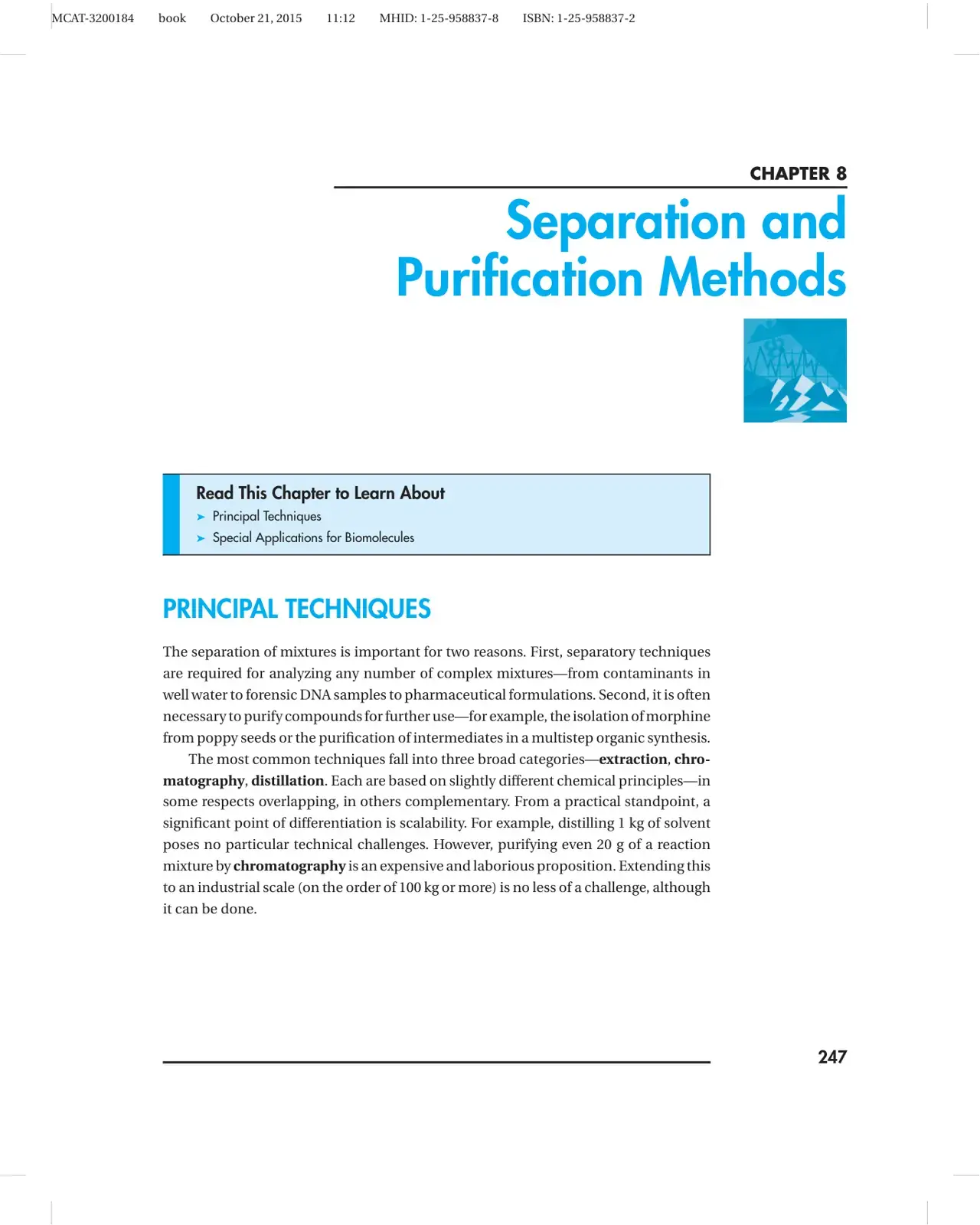 غلاف كتاب Separation and Purification Methods