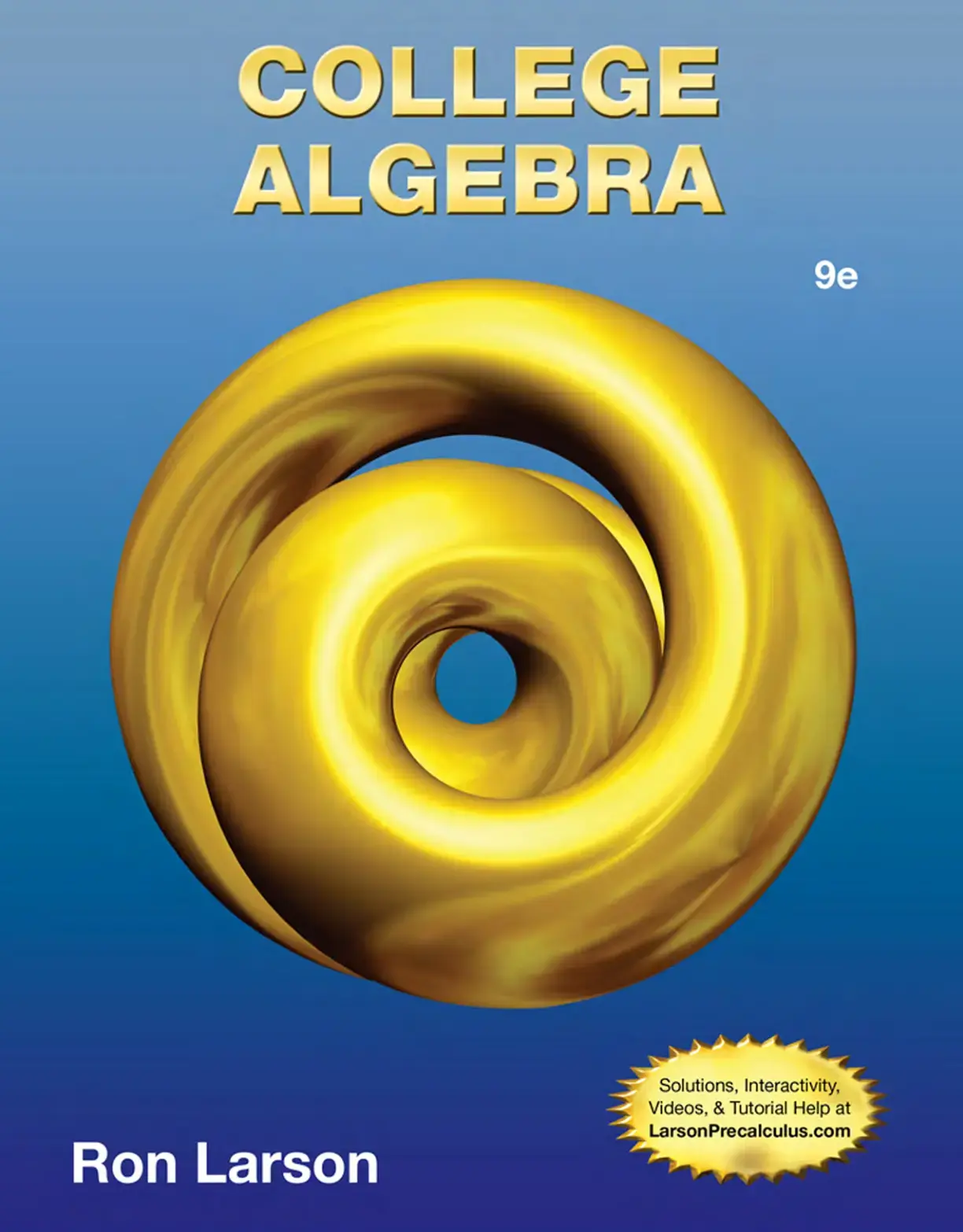 غلاف كتاب COLLEGE ALGEBRA