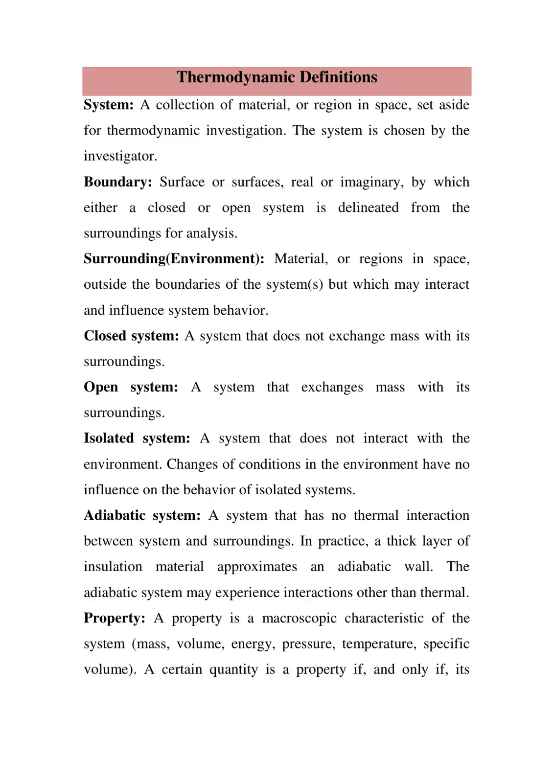 غلاف كتاب Thermodynamic Definitions