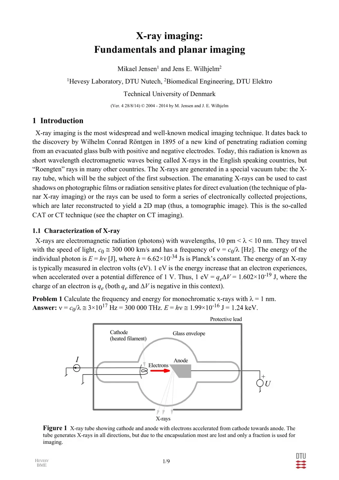 غلاف كتاب X-ray imaging: Fundamentals and planar imaging