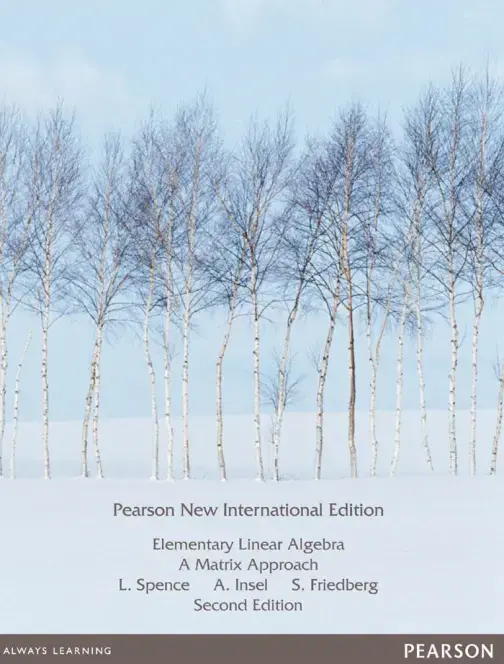 غلاف كتاب Elementary Linear Algebra A Matrix Approach