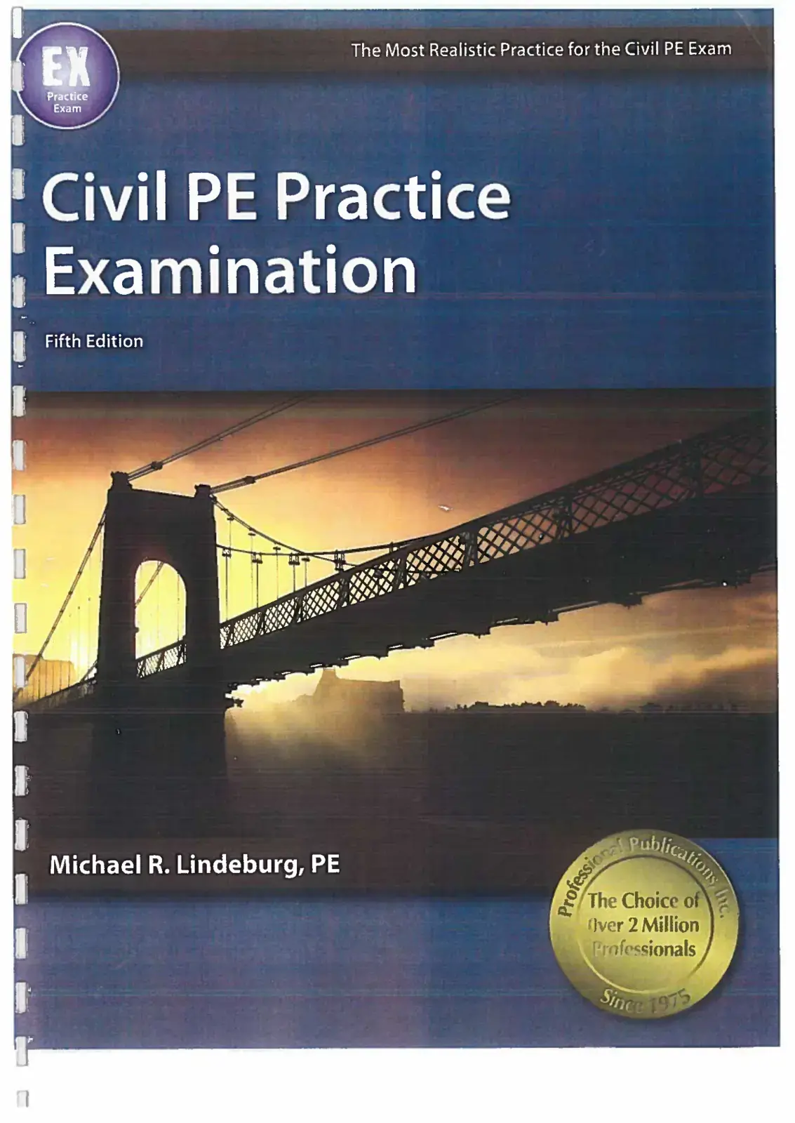 غلاف كتاب Civil PE Practice Examination