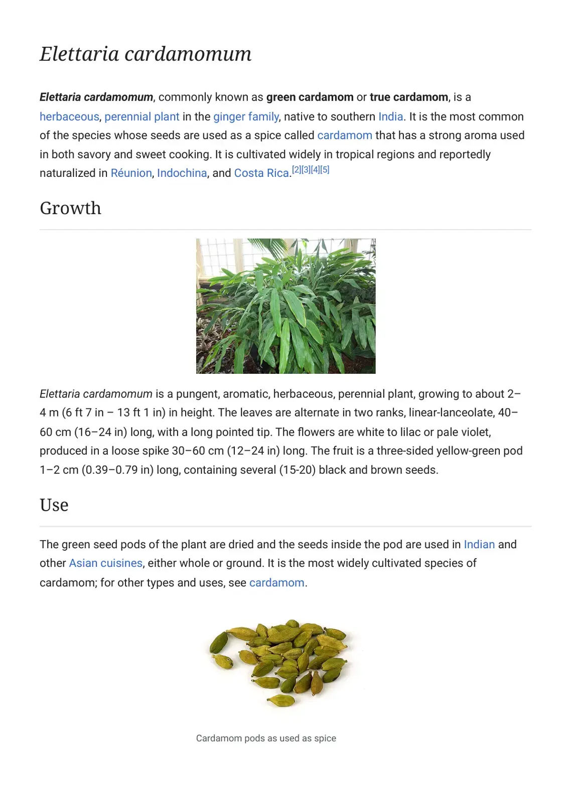 غلاف كتاب Elettaria cardamomum