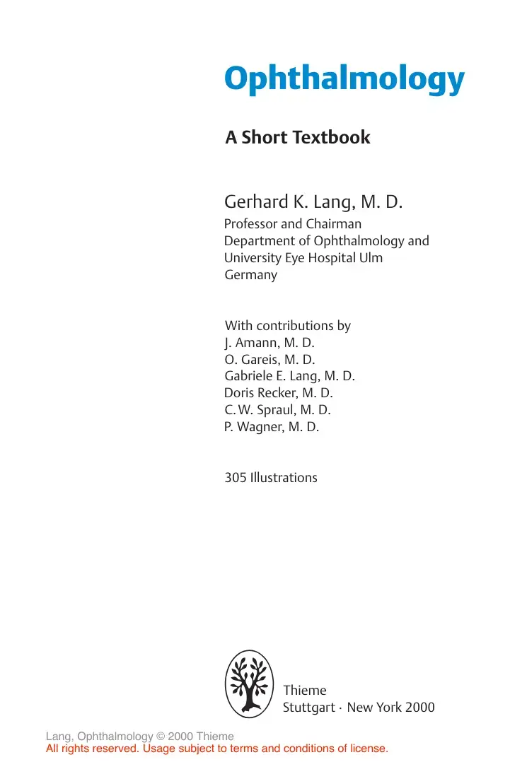 غلاف كتاب Ophthalmology A Short Textbook