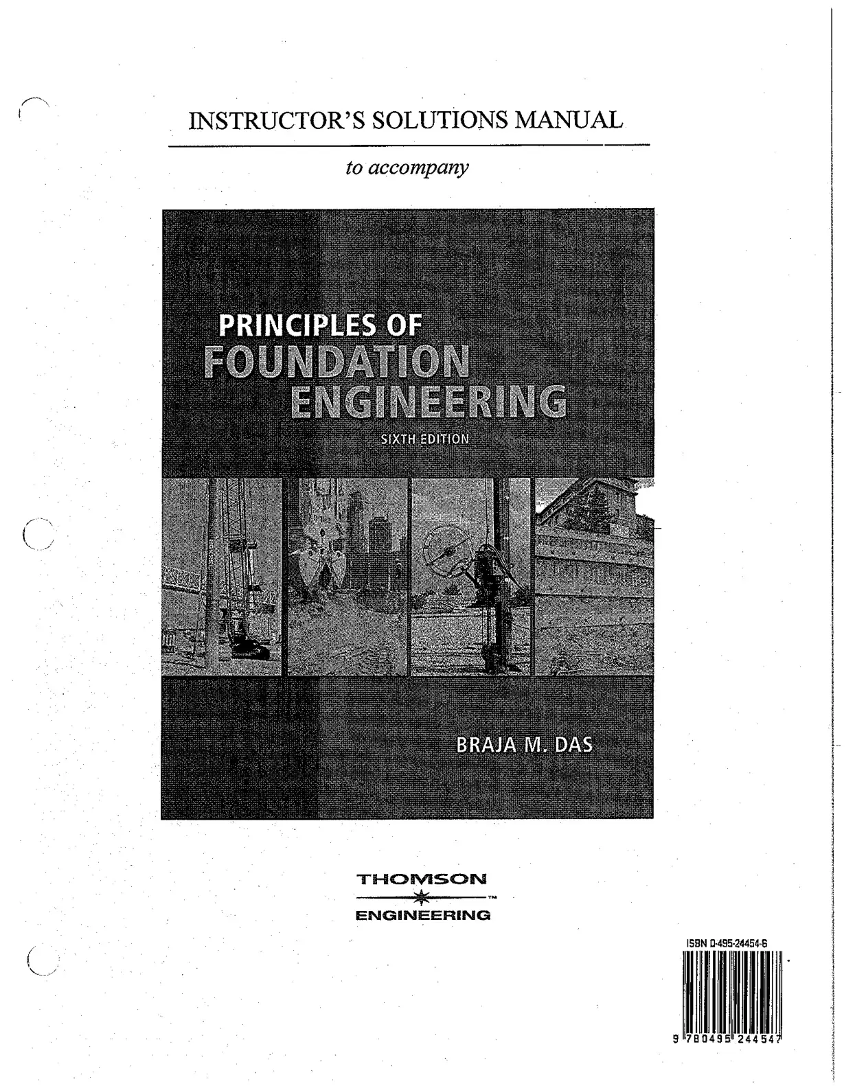 غلاف كتاب PRINCIPLES OF FOUNDATION ENGINEERING