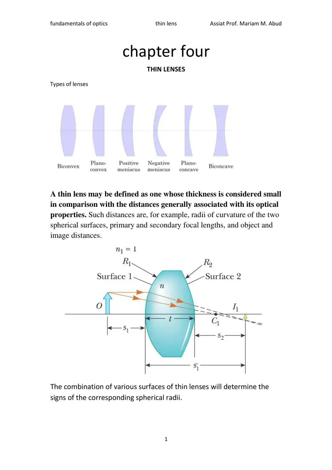 غلاف كتاب THIN LENSES