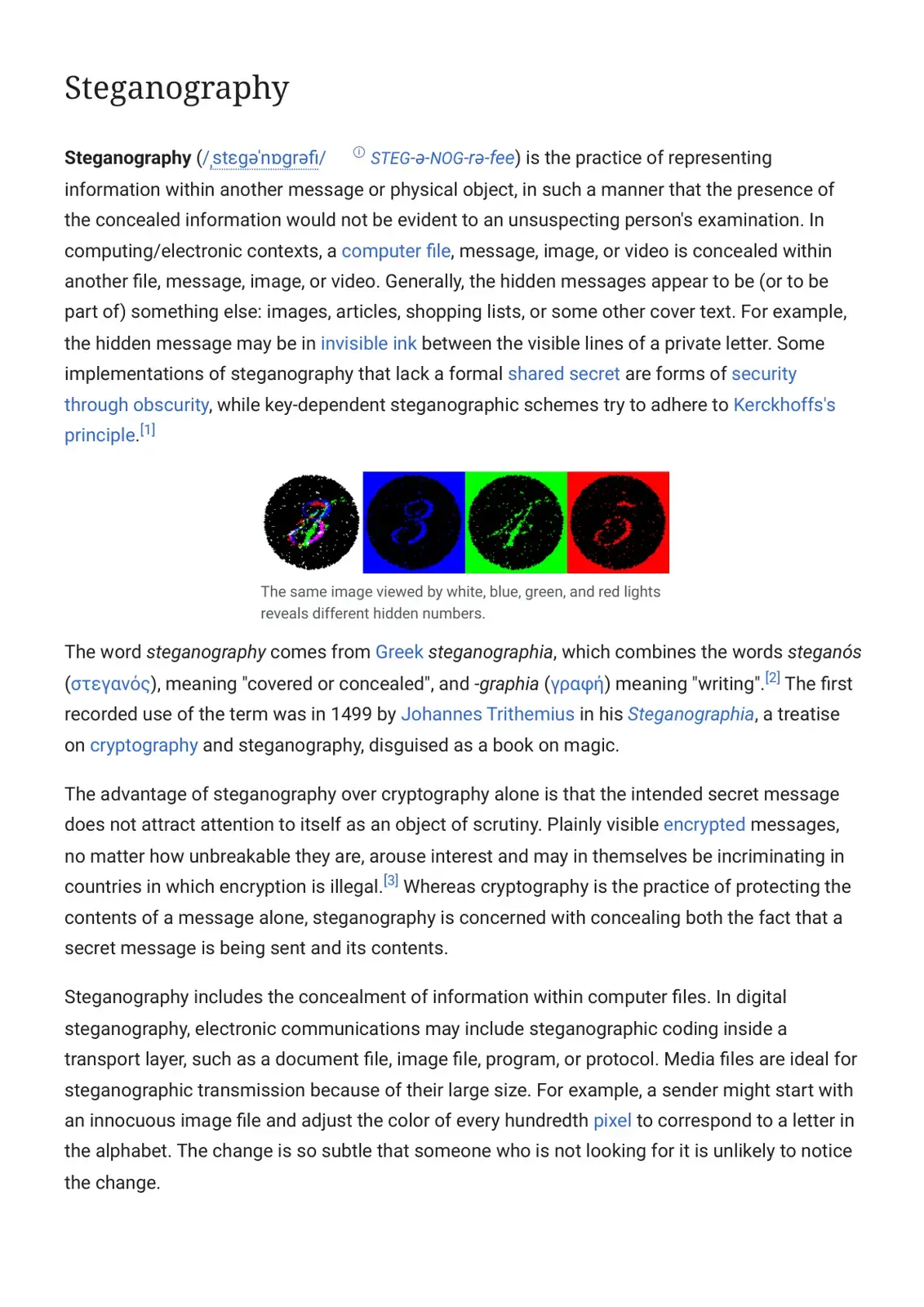 غلاف كتاب Steganography