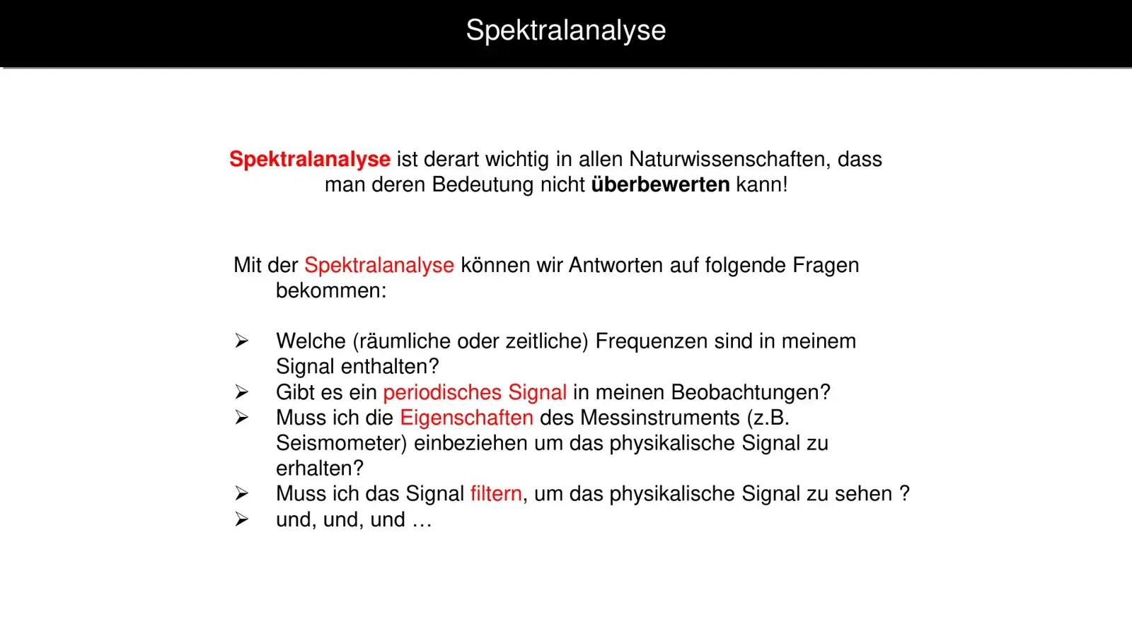 غلاف كتاب Spektralanalyse