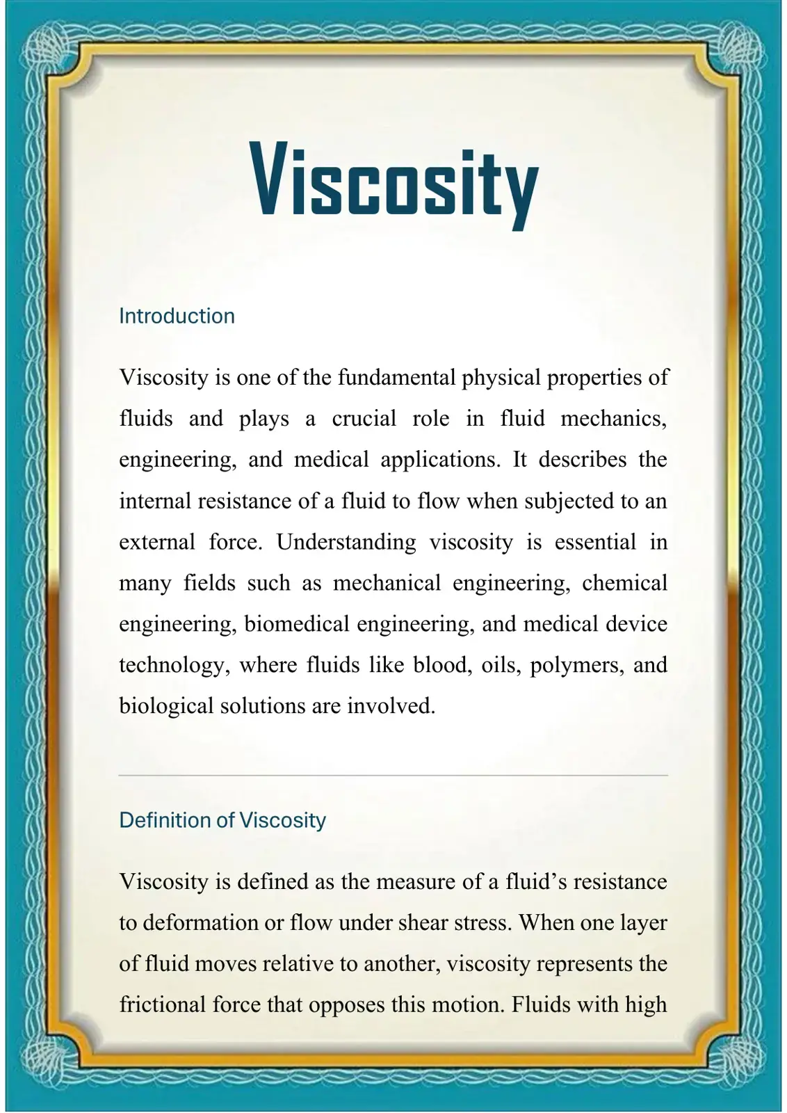 غلاف كتاب Viscosity