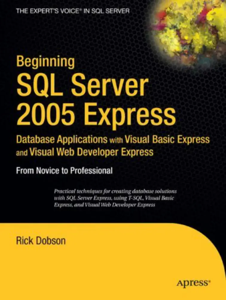 غلاف كتاب Beginning SQL Server 2005 Express Database Applications with Visual Basic Express and Visual Web Developer Express