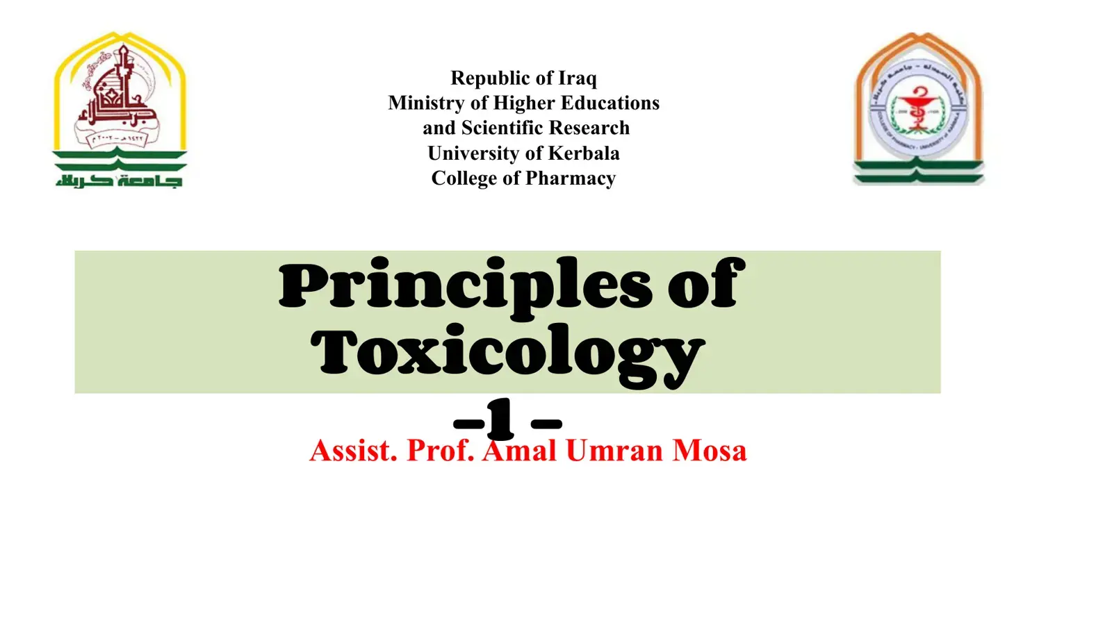 غلاف كتاب Principles of Toxicology