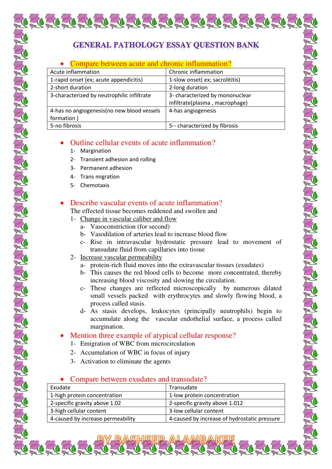 غلاف كتاب GENERAL PATHOLOGY ESSAY QUESTION BANK