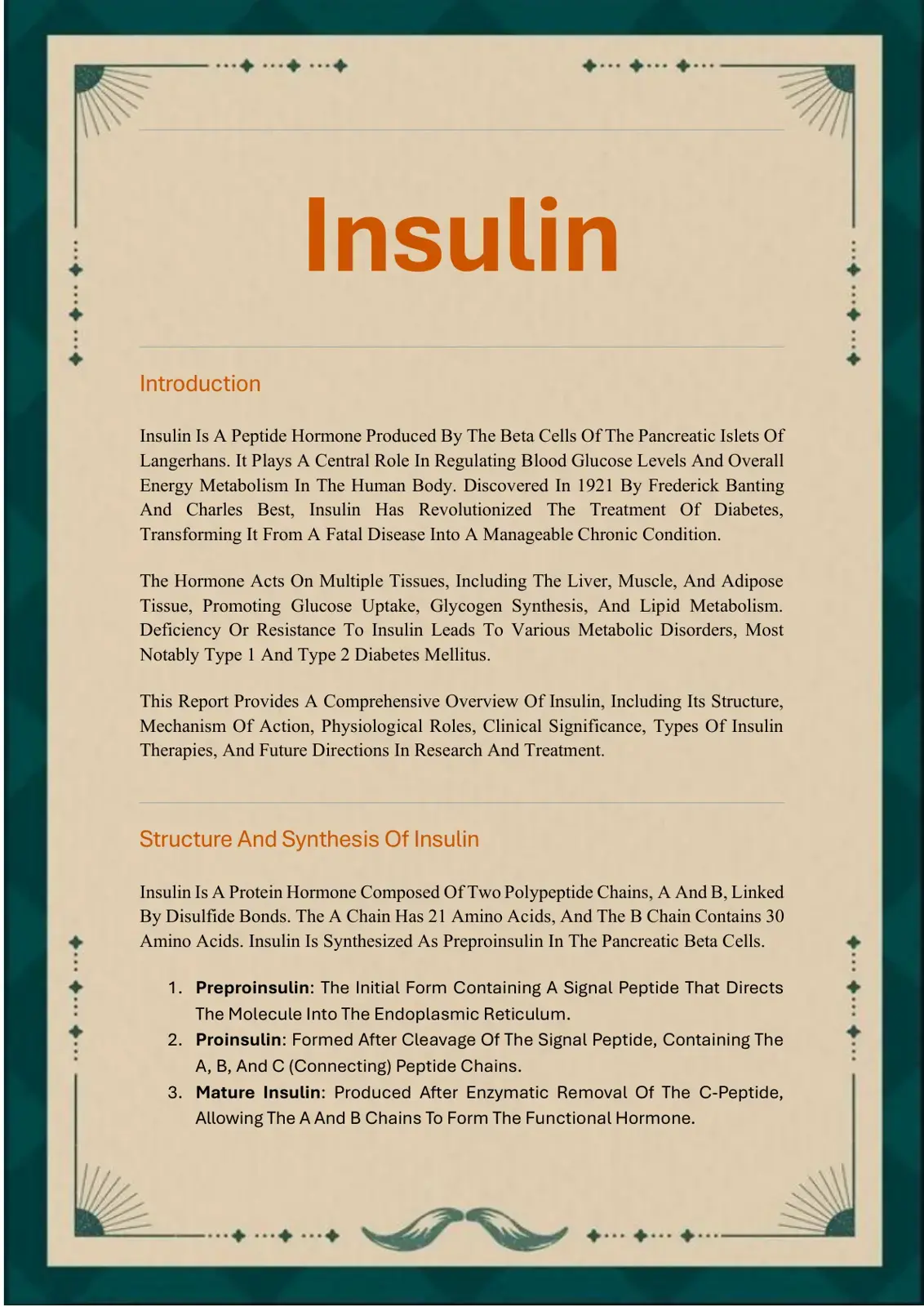 غلاف كتاب Insulin Introduction