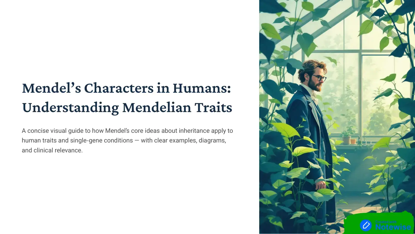 غلاف كتاب Mendel's Characters in Humans: Understanding Mendelian Traits