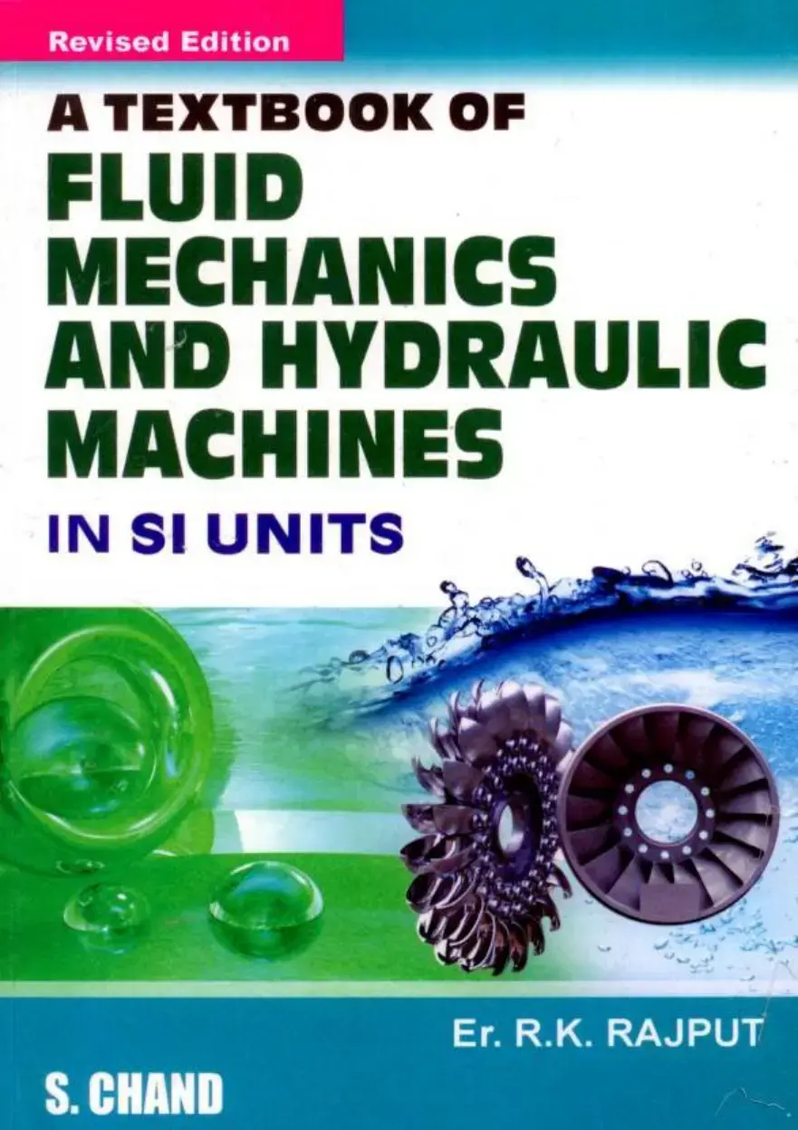 غلاف كتاب A TEXTBOOK OF FLUID MECHANICS AND HYDRAULIC MACHINES