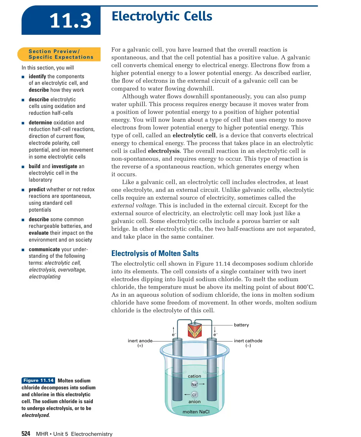 غلاف كتاب Electrolytic Cells – Section Preview