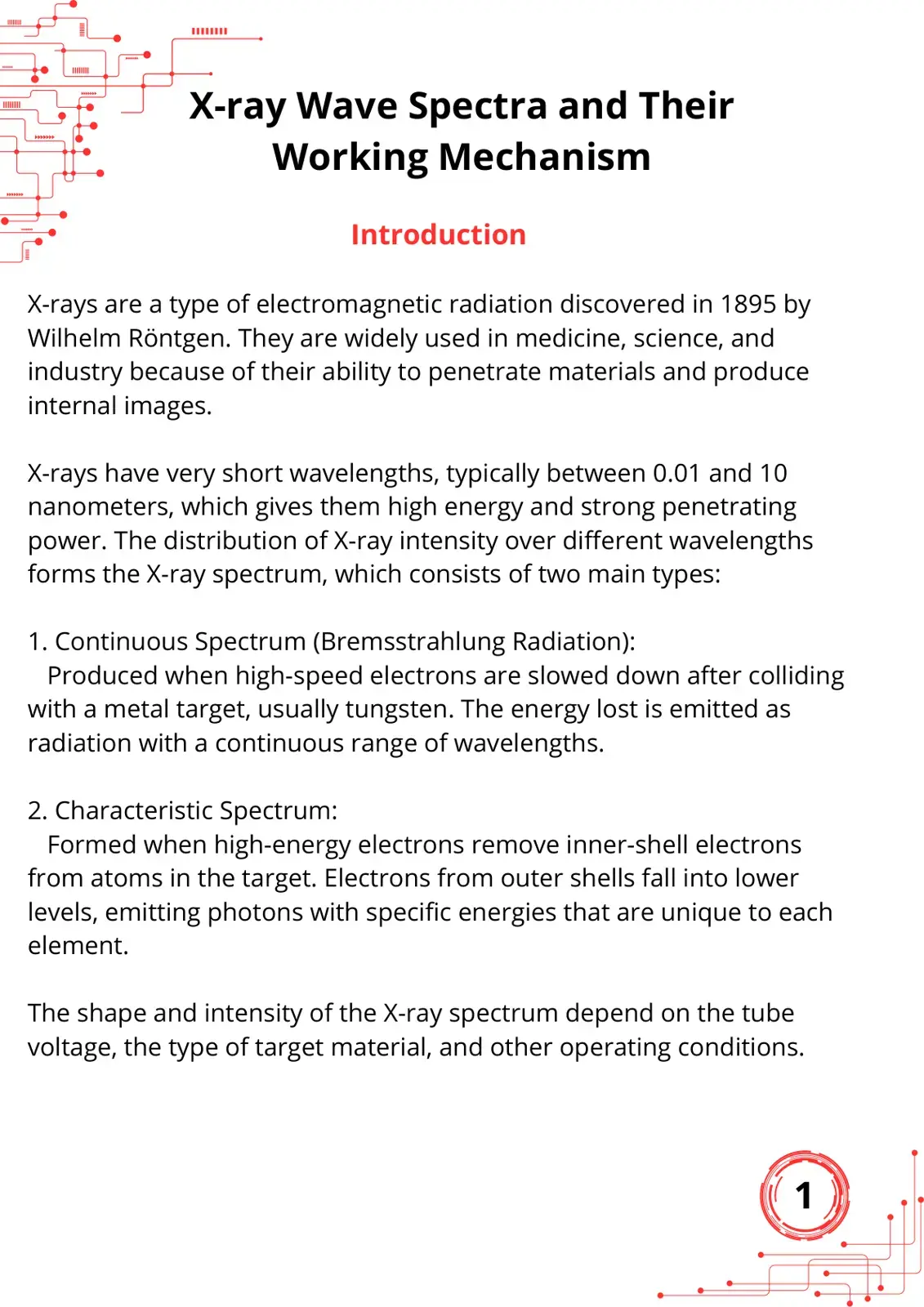 غلاف كتاب X-ray Wave Spectra and Their Working Mechanism