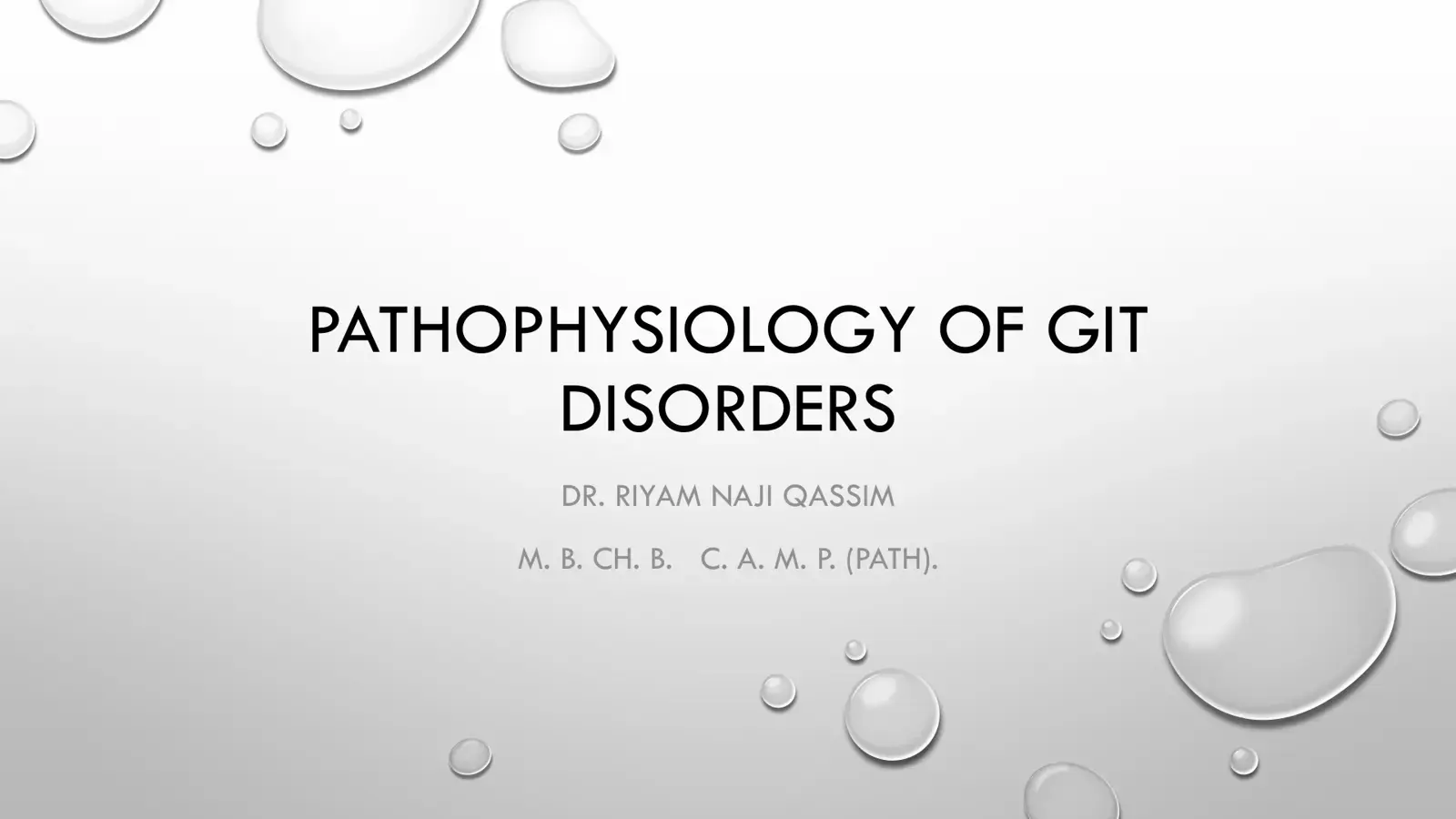 غلاف كتاب Pathophysiology of GIT Disorders
