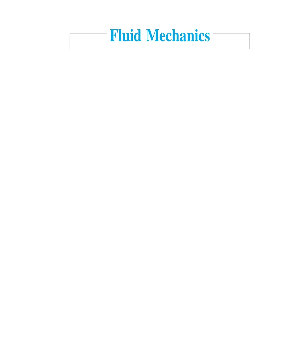 غلاف كتاب Fluid Mechanics