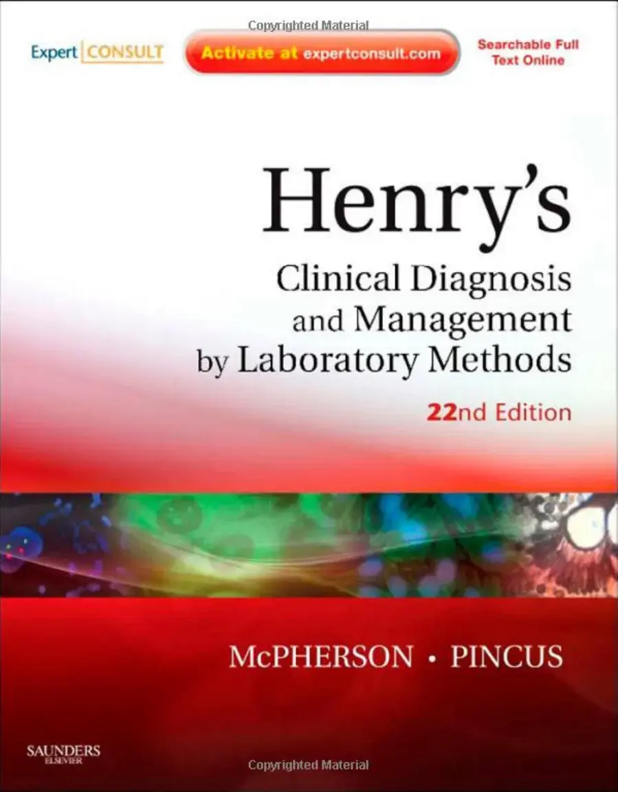 غلاف كتاب Henry's Clinical Diagnosis and Management by Laboratory Methods