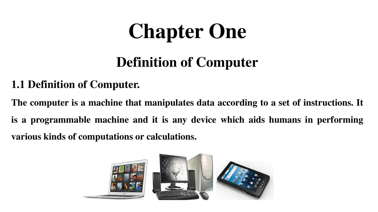 غلاف كتاب Definition of Computer