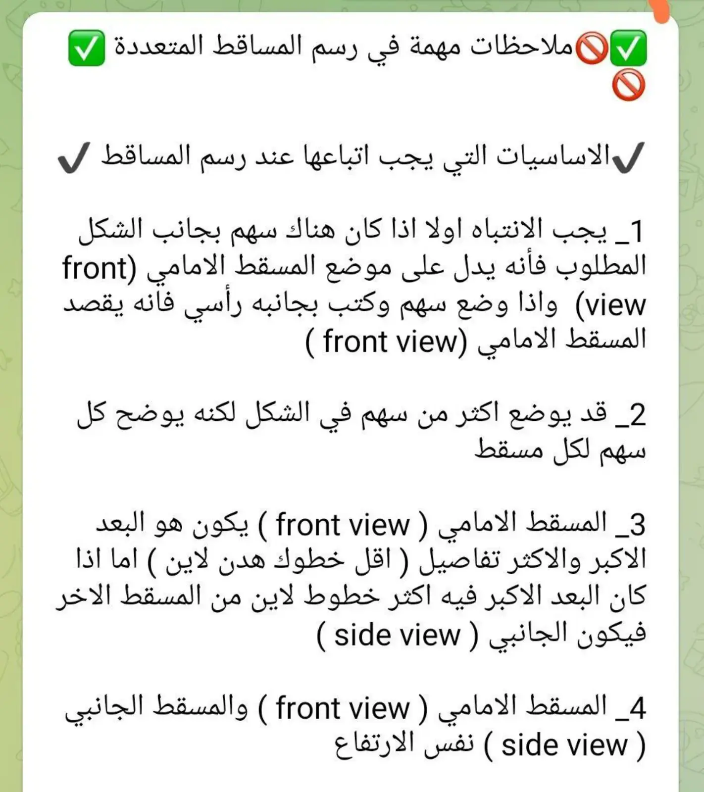 غلاف كتاب ملاحظات مهمة في رسم المساقط المتعددة